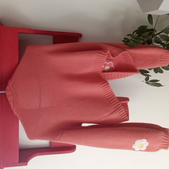 SHEIN Knitted Sweater Flower Print Ladies Clothes - Picture 6 of 7